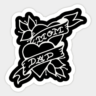 Mom dad Sticker